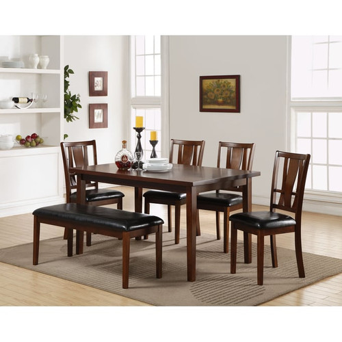 New Classic Furniture Dixon Dark Espresso 6pc Dining Set