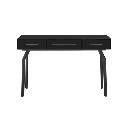 TOV Furniture Santana Black Glass Desk