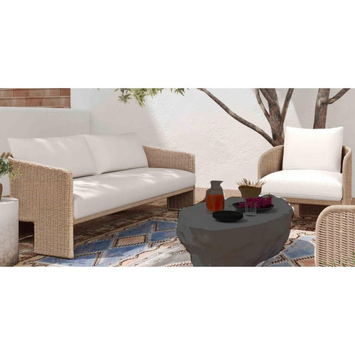 TOV Furniture Alexa Cream 2pc Outdoor Seating Set