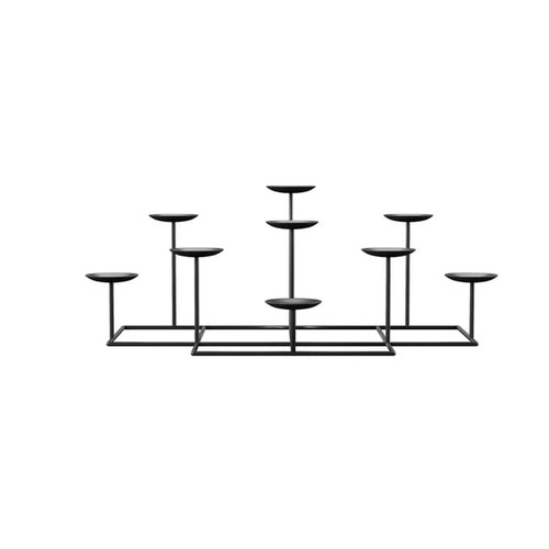 Southern Enterprises Black 9 Candle Candelabra