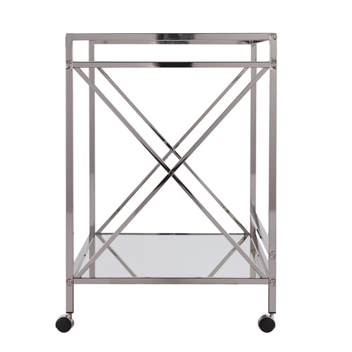 Southern Enterprises Maxton Silver Maxton Silver Bar Carts