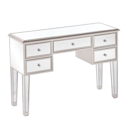 Southern Enterprises Mirage Silver Mirrored Console