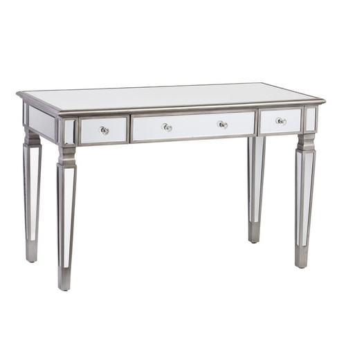 Southern Enterprises Wedlyn Silver Mirrored Writing Desk