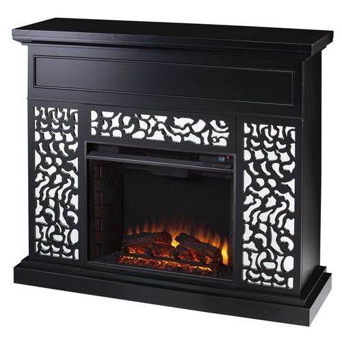 Southern Enterprises Wansford Black Electric Fireplace