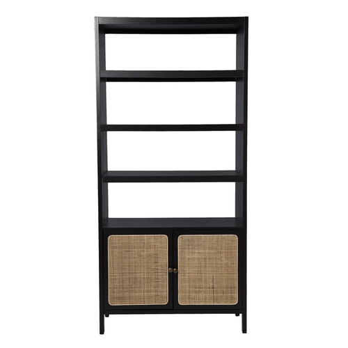 Southern Enterprises Carondale Black Bookcase Storage Shelf