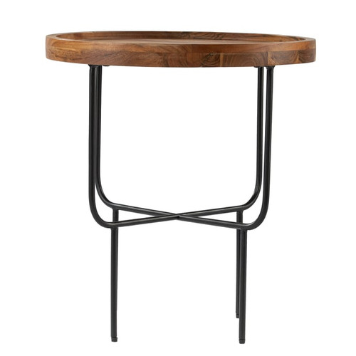 Southern Enterprises Marisdale Natural Round End Table