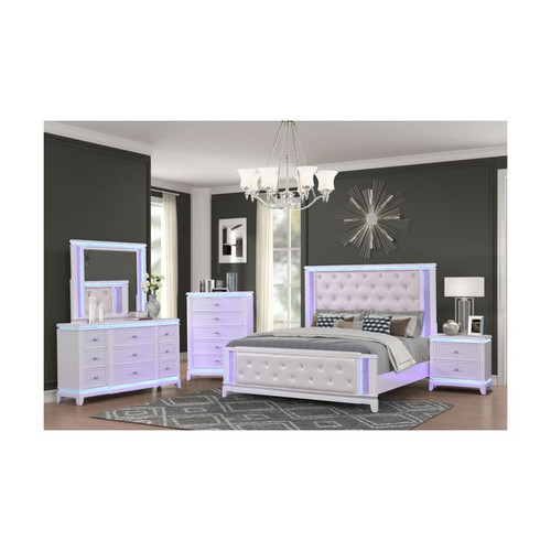 Galaxy Home Opium White Beds