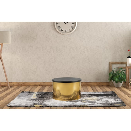 Galaxy Home Nodi Gold Silver 3pc Coffee Table Sets