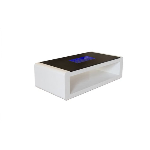 Galaxy Home Chelsea White LED Coffee Table