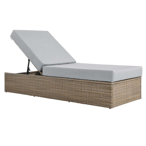 Modway Furniture Convene Cappuccino Outdoor Patio Chaise Lounge Chairs