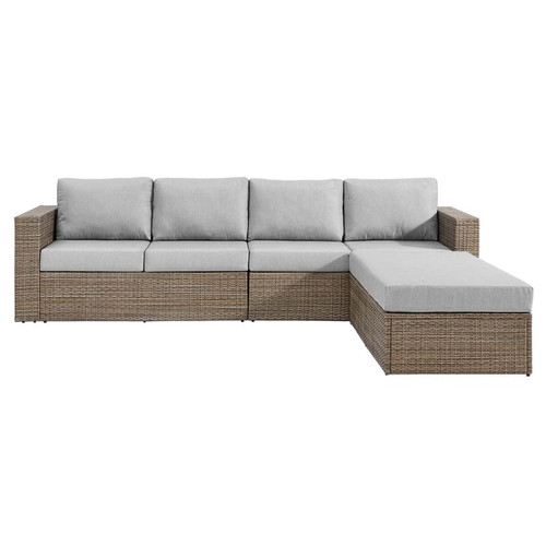 Modway Furniture Convene Cappuccino Outdoor Patio Sectional and Ottoman Sets