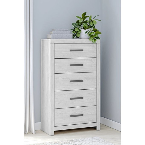 Ashley Furniture Cayboni Whitewash Five Drawer Chest