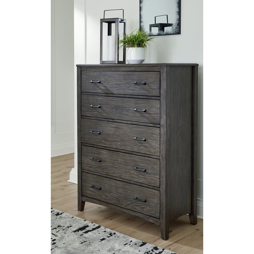 Ashley Furniture Montillan Grayish Brown Five Drawer Chest