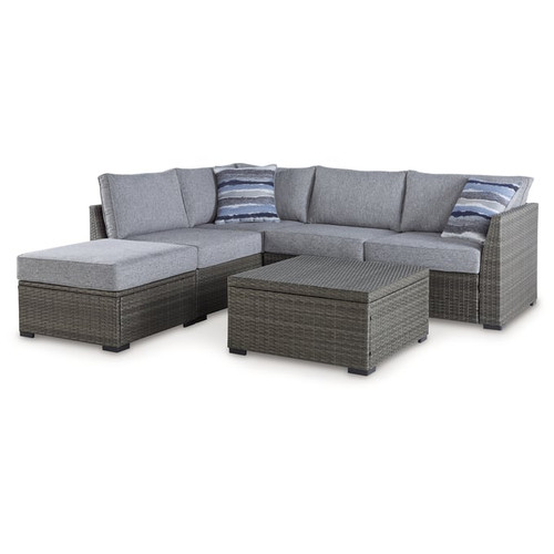 Ashley Furniture Petal Road Gray Outdoor Sectional