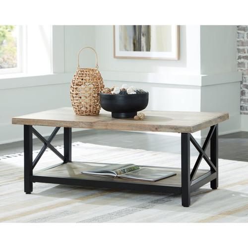 Ashley Furniture Bristenfort Brown Rectangular Cocktail Table