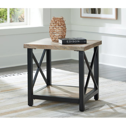 Ashley Furniture Bristenfort Brown Rectangular End Table