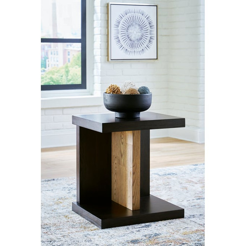 Ashley Furniture Kocomore Brown Natural Chair Side End Table
