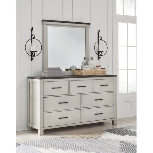 Ashley Furniture Darborn Gray Brown Dresser And Mirror