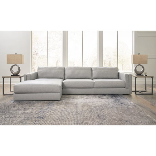 Ashley Furniture Amiata Glacier 2pc LAF Sectional With Chaise