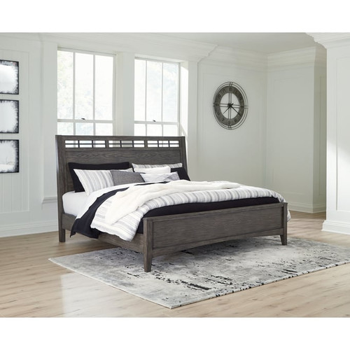 Ashley Furniture Montillan Grayish Brown King Panel Bed