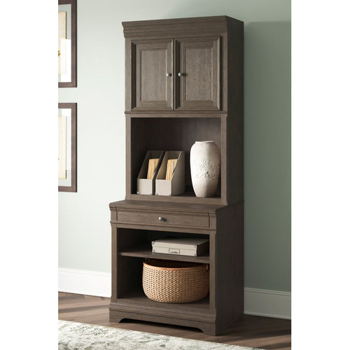 Ashley Furniture Janismore Weathered Gray Cabinet Bookcase