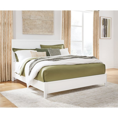 Ashley Furniture Binterglen White Queen Panel Bed