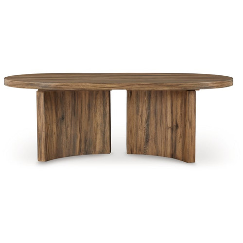 Ashley Furniture Austanny Warm Brown 3pc Coffee Table Set