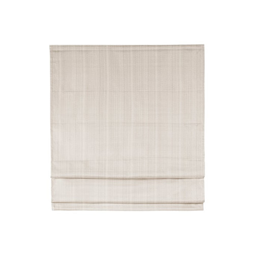 Olliix Madison Park Galen Ivory Basketweave Cordless Roman Shade - 64 x 33