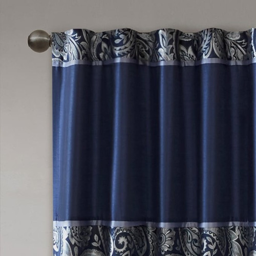 Olliix Madison Park Aubrey Jacquard Curtain Panel Pairs