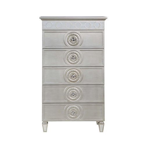 Acme Furniture Varian Silver Mirrored Chest