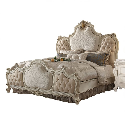 Acme Furniture Picardy Antique Pearl 2pc Bedroom Set With Queen Panel Bed