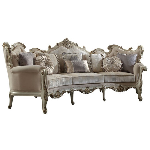 Acme Furniture Picardy Antique Pearl 4pc Living Room Set