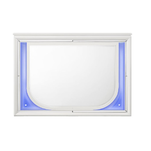 Acme Furniture Tarian Pearl White Dresser And Mirror