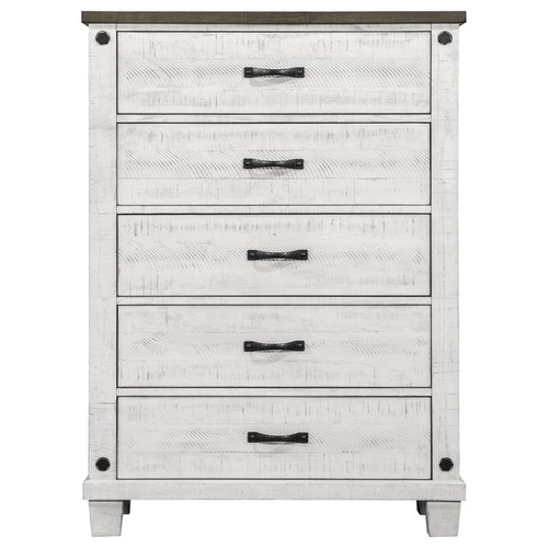 Coaster Furniture Lilith Grey White 5 Drawers Chest