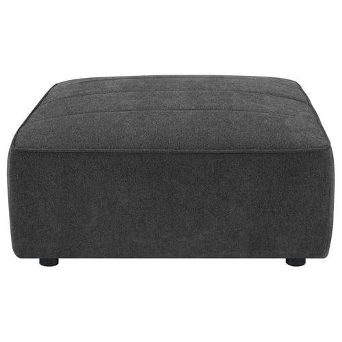 Coaster Furniture Sunny Dark Charcoal Upholstered Square Ottoman