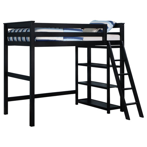 Coaster Furniture Anica Black 3 Shelf Twin Loft Beds
