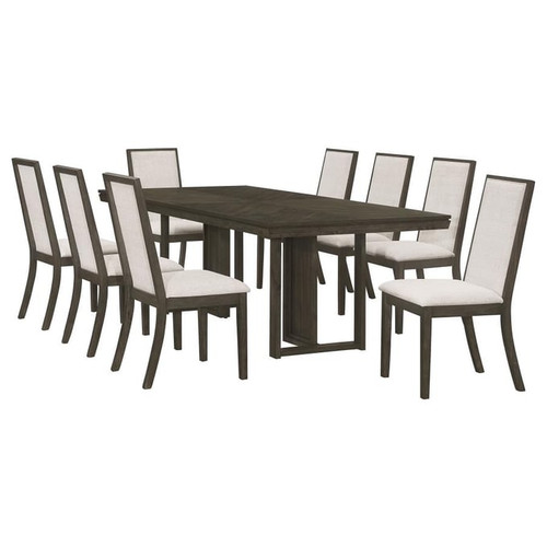 Coaster Furniture Kelly Dark Grey 9pc Dining Room Set