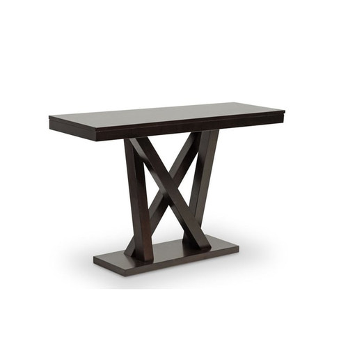 Baxton Studio Everdon Dark Brown Wood Sofa Table