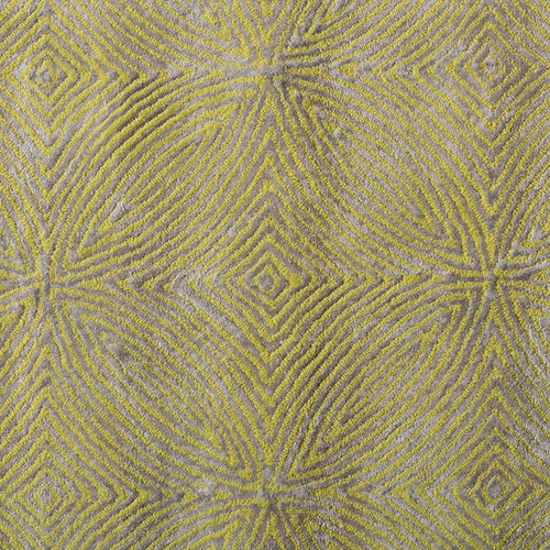 Baxton Studio Leora Yellow Grey Viscose Area Rug