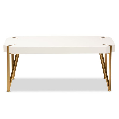 Baxton Studio Kassa White Wood Coffee Table