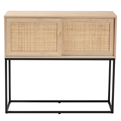 Baxton Studio Amelia Natural Brown Wood Sideboard Buffet