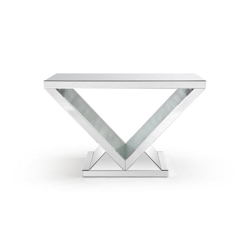 Glory Furniture Mirror LED Lighting Console Table