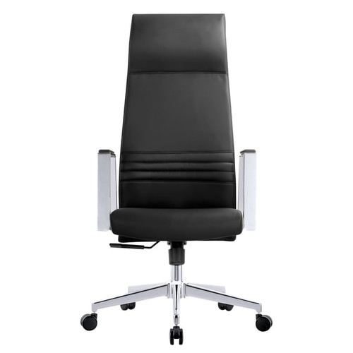 LeisureMod Aleen Black High Back Swivel Tilt Office Chairs