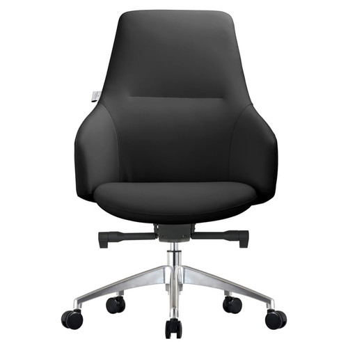 LeisureMod Celeste Black Office Chairs