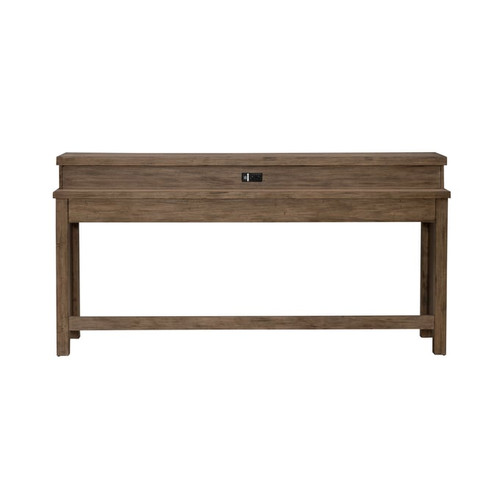 Liberty Pinebrook Ridge Weathered Toffee Console Bar Table