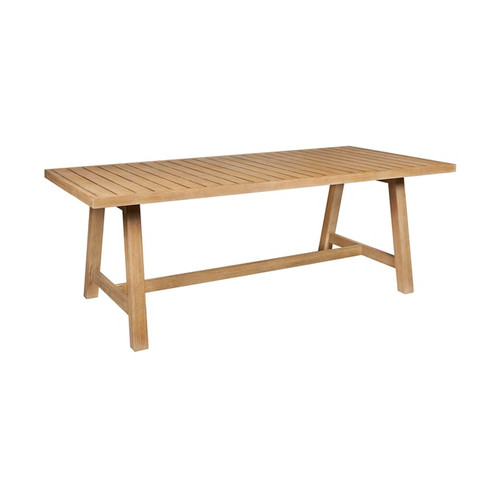 Armen Living Cypress Blonde Light Brown Outdoor Dining Table