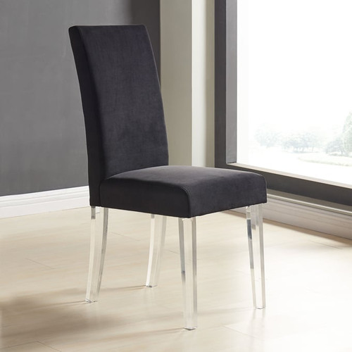 Luxur Living Bolda Black Gray Dining Chairs