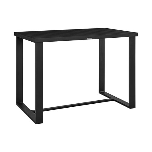Luxur Living Agikhed Black Outdoor Patio Bar Height Dining Table