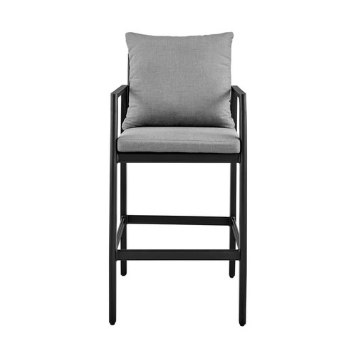 Luxur Living Bhagwati Dark Grey Outdoor Patio Counter Height Bar Stool