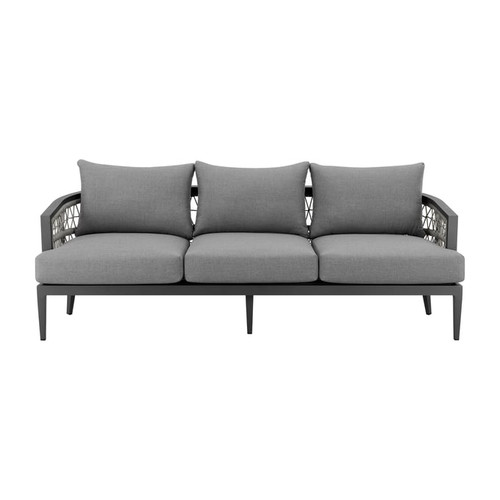 Luxur Living Khetri Earl Gray Outdoor Patio Sofa